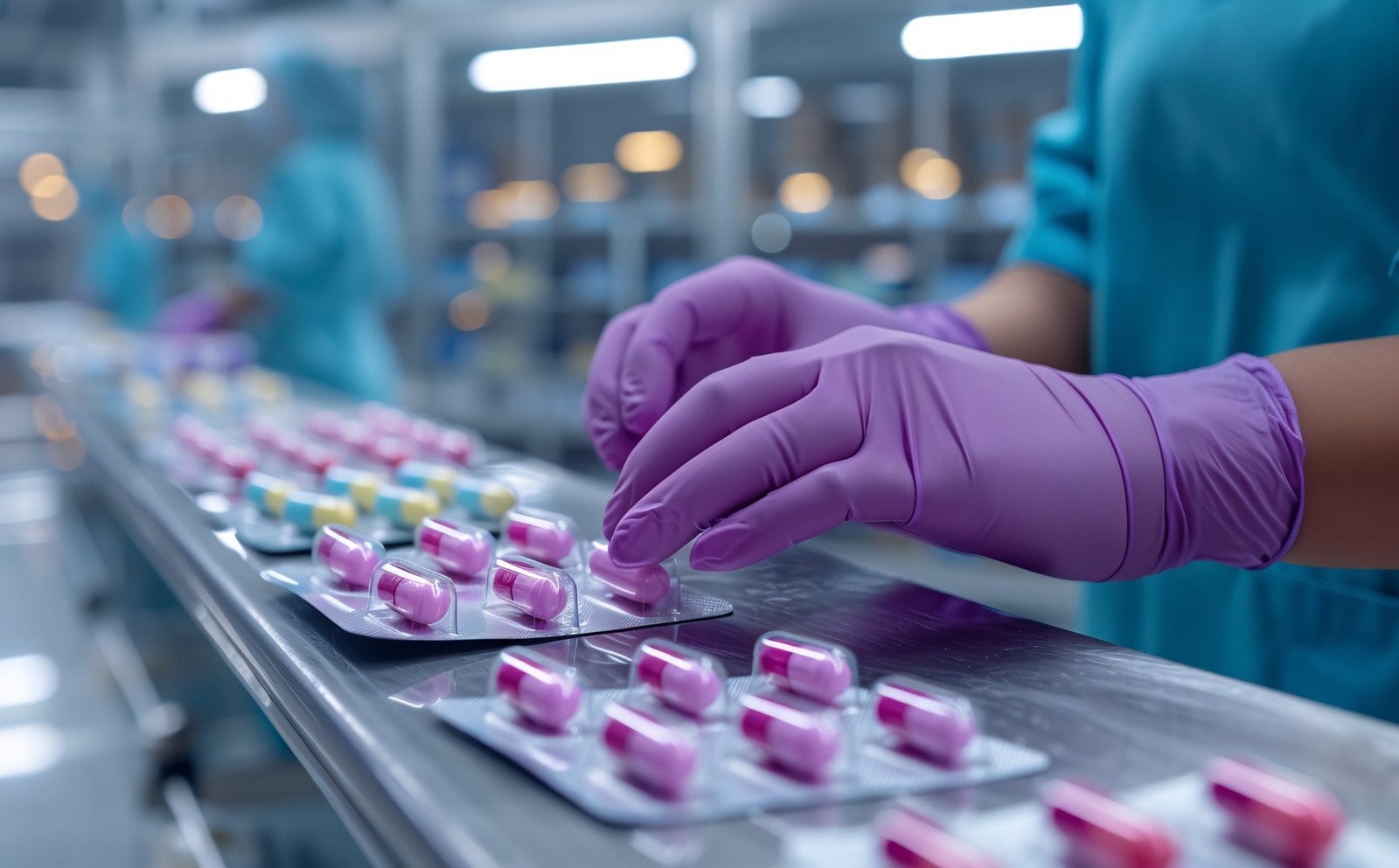 Controlled manufacturing areas at a pharmaceutical manufacturing facility